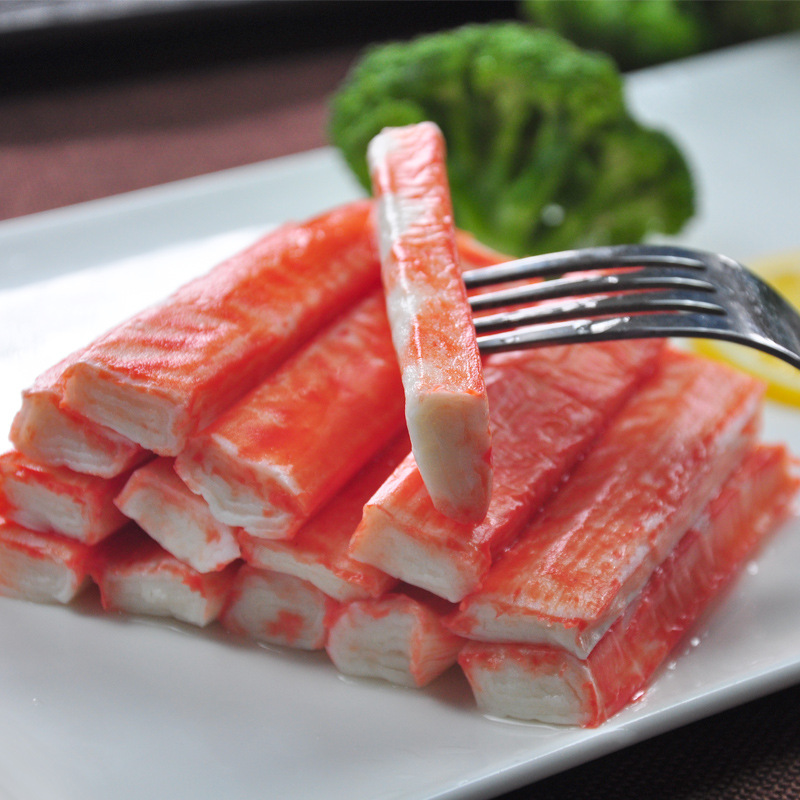 新鲜 冷冻食品 料鲜蟹柳 蟹肉条 火锅食材批发