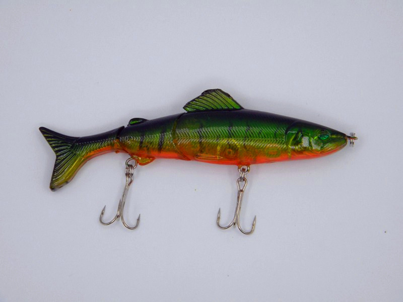 外贸路亚多节鱼鱼饵12.5cm速卖通货源仿真多节假饵17.7g三节仿生