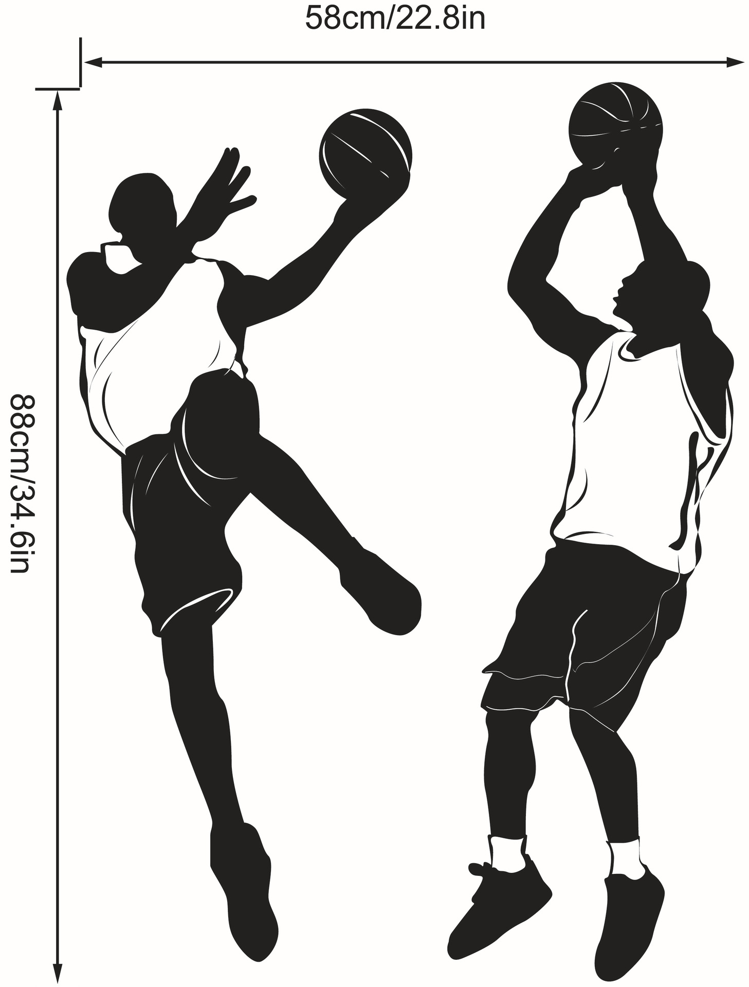 4022个性装饰墙贴打篮球运动男孩卧室客厅装饰贴画外贸爆款可移除