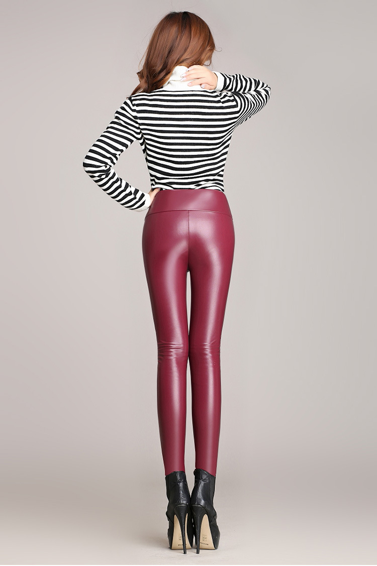 2016秋季女装新款pu皮裤打底裤女大码