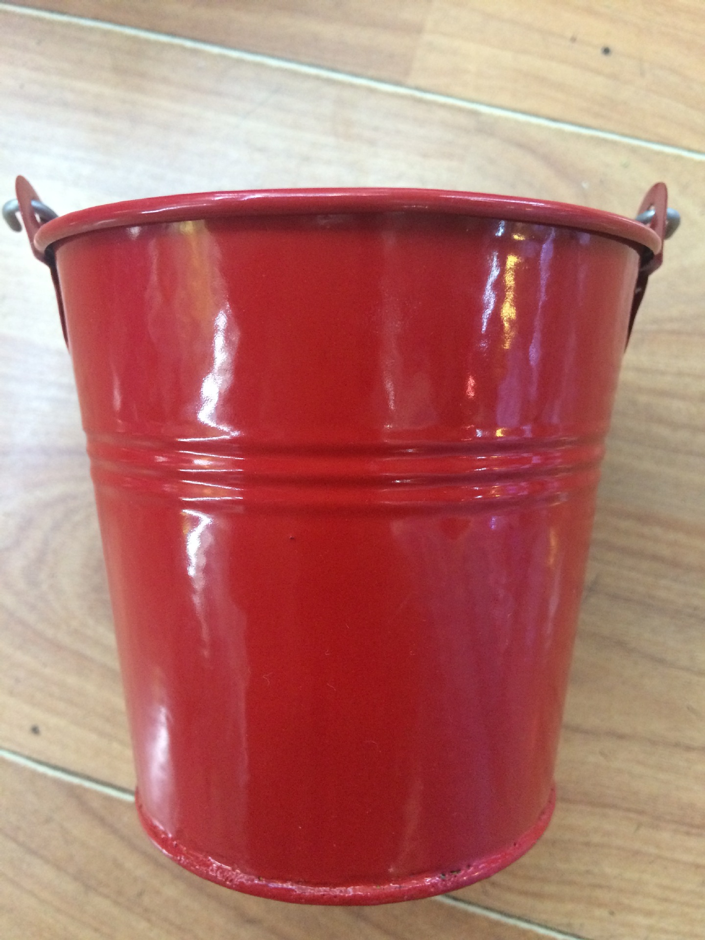 大号田园风格铁皮桶木把手提水桶插花花桶家居装饰金属铁皮工艺