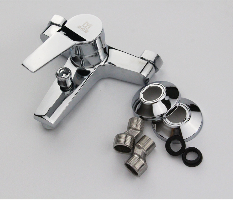 浴室暗装三联浴缸混水阀冷热水沐浴水龙头