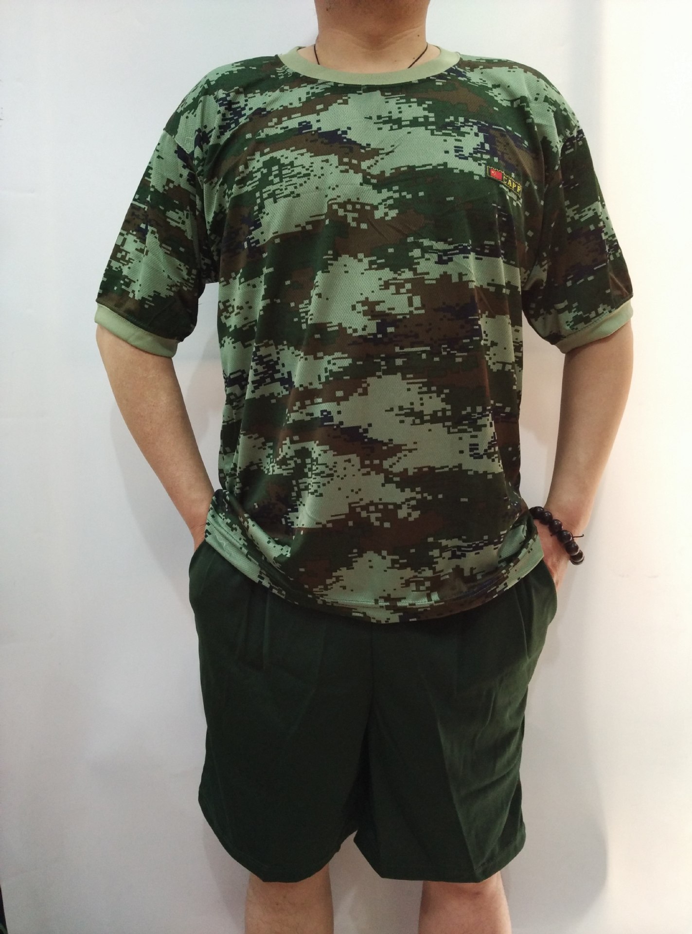 07迷彩t恤 户外套装军训服装 陆军半袖
