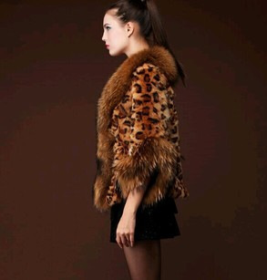 2022 New Imported Imitation Fox Fur Fur Short Women's Coat Leopard Print Faux Fur Vest Women's Coat