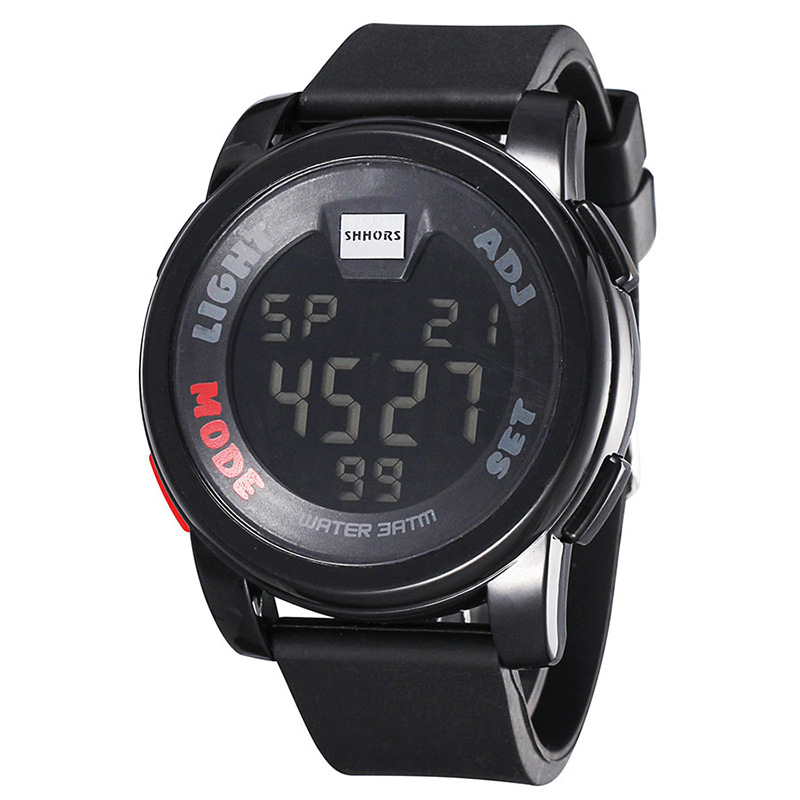 wish热销新款shhors/圣猴时品牌led电子表时尚休闲计时电子表批发
