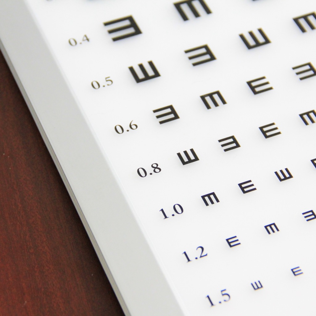 全新款销售验光视力表实验仪器装置 眼镜验光近用视力表 厂家直销