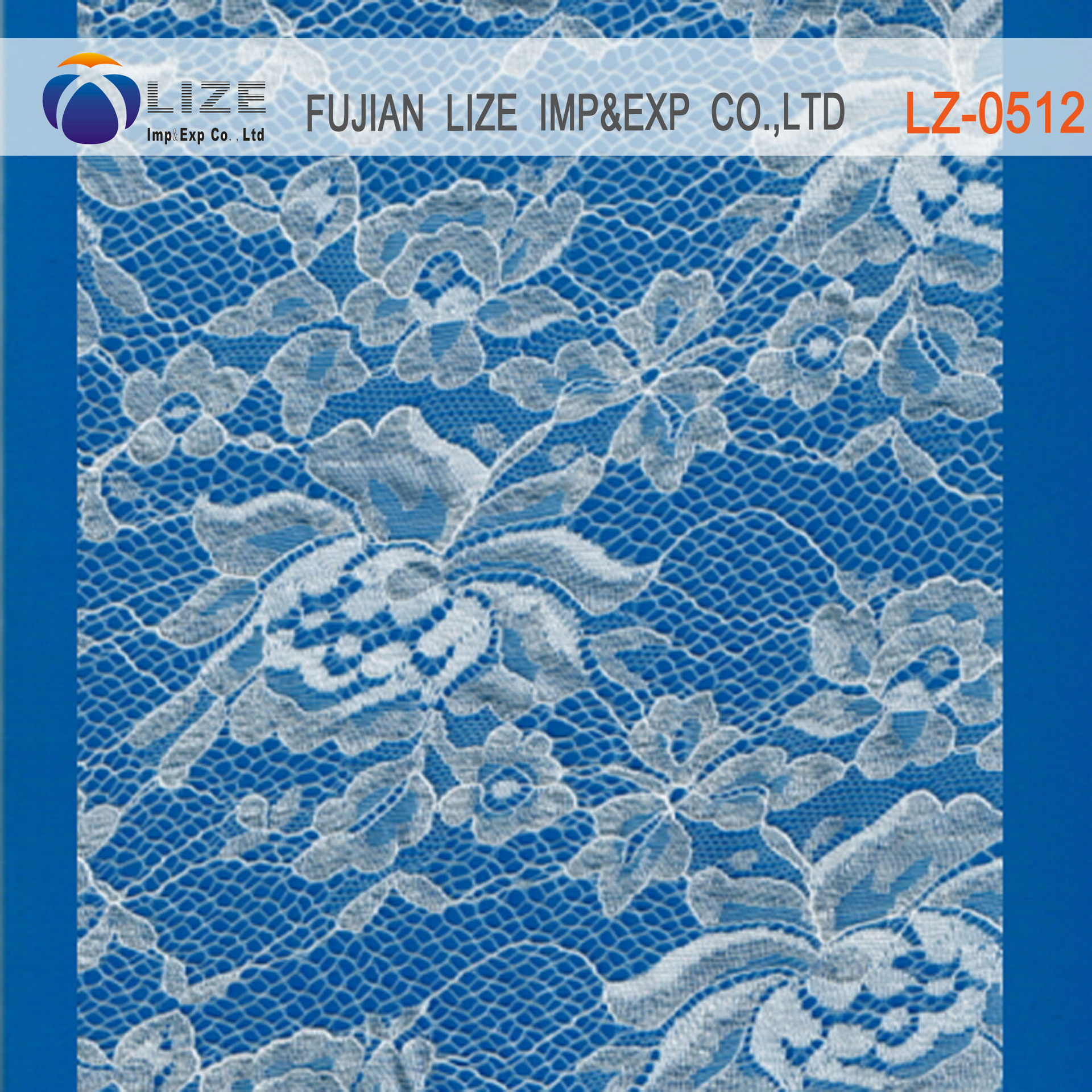 蕾丝面料花边网布服装布料弹力锦氨 lz-0512