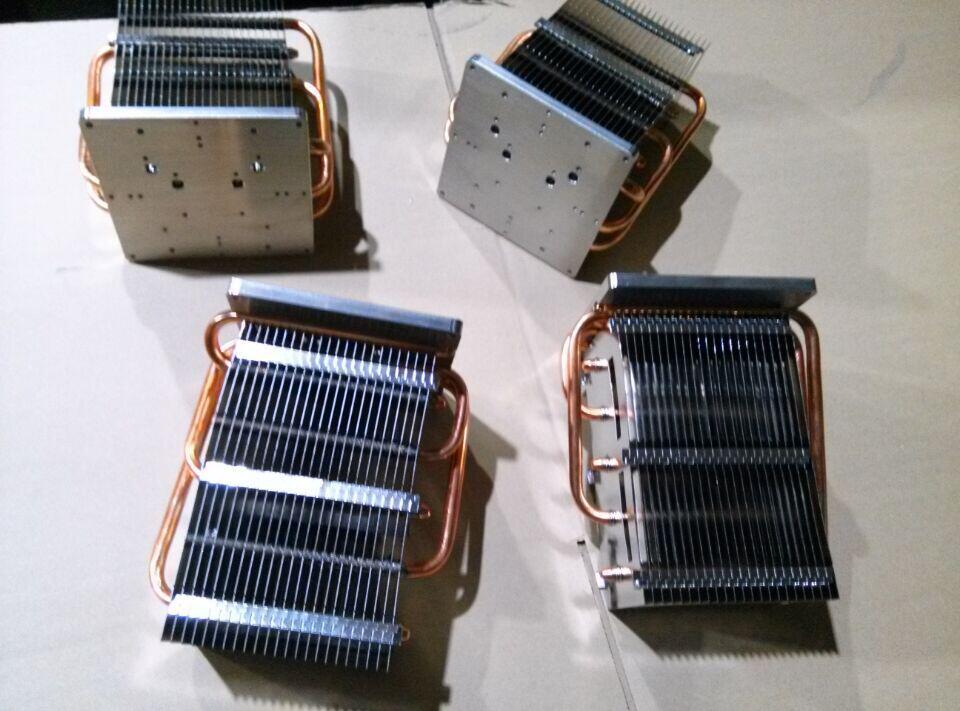 led舞台灯热管铝片型材散热器