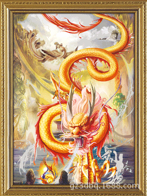 龙变图高清三维立体画3变图3d立体画效果广州立体印