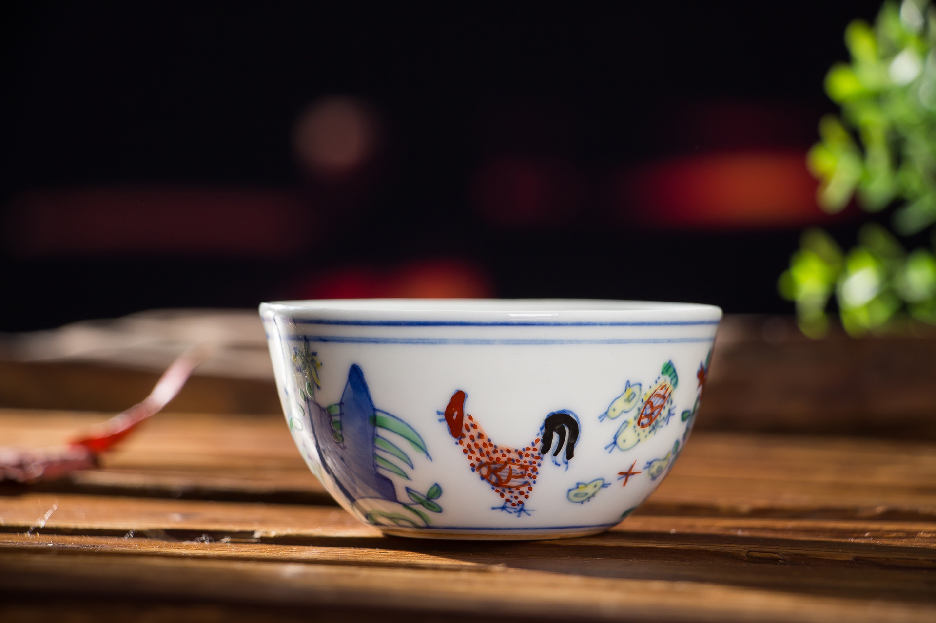 青物28亿明成化斗彩鸡缸杯仿古品茗茶杯酒具景德镇手绘茶具