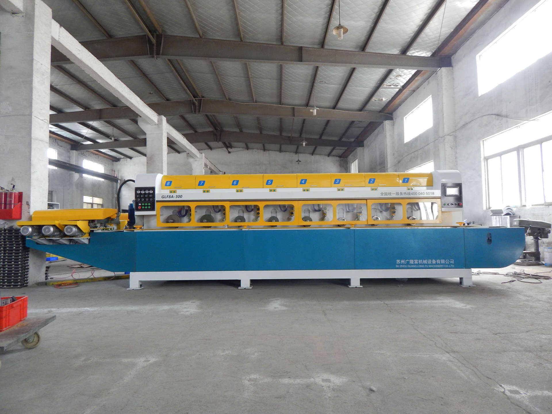 石材八头全自动线条机 双侧边抛光机一体机 石材数控线条抛光机