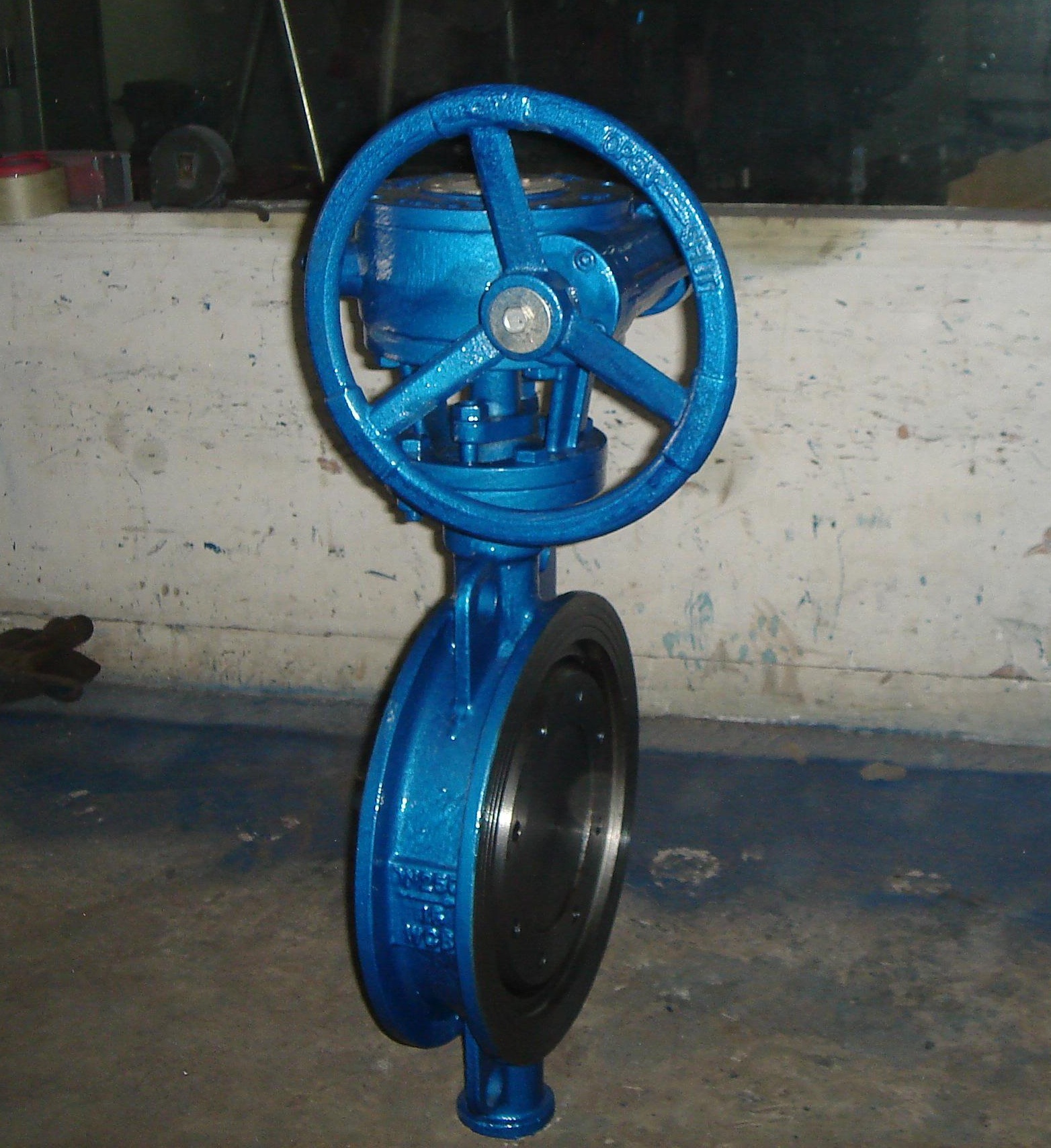 天津塘德/铸钢硬密封涡轮对夹蝶阀d373h/w-16c-25c