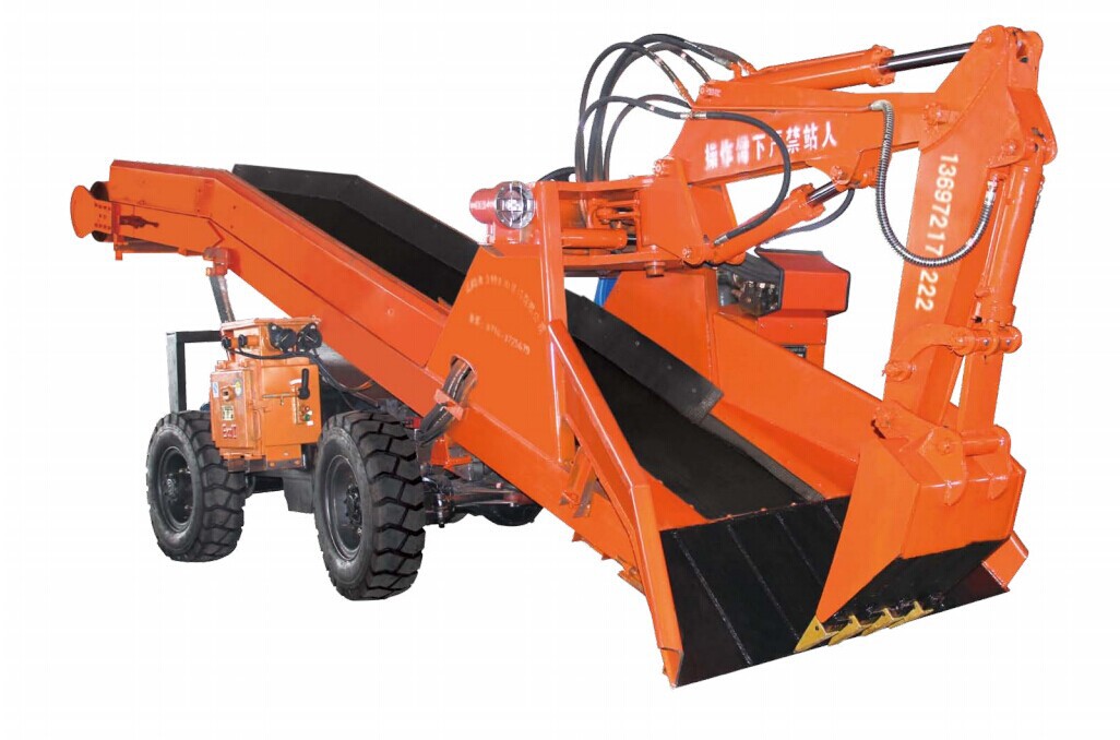 大同煤矿用扒渣机 山西挖煤矿扒渣机 电动轮胎扒渣机图片