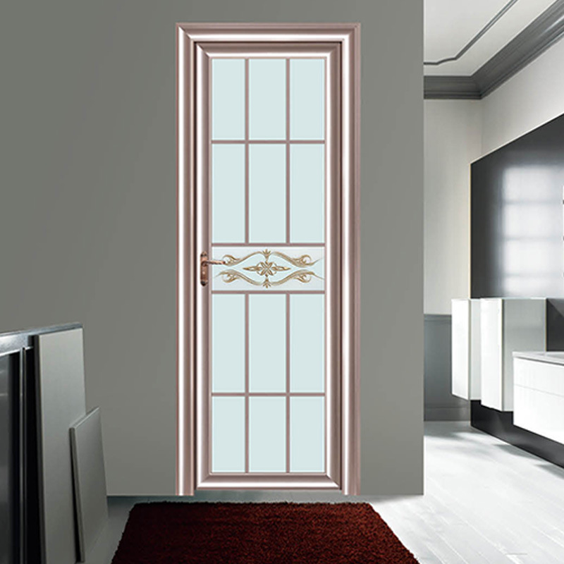 88系列平开门铝合金卫生间门钢化玻璃门厕所卫浴室平开门室内门