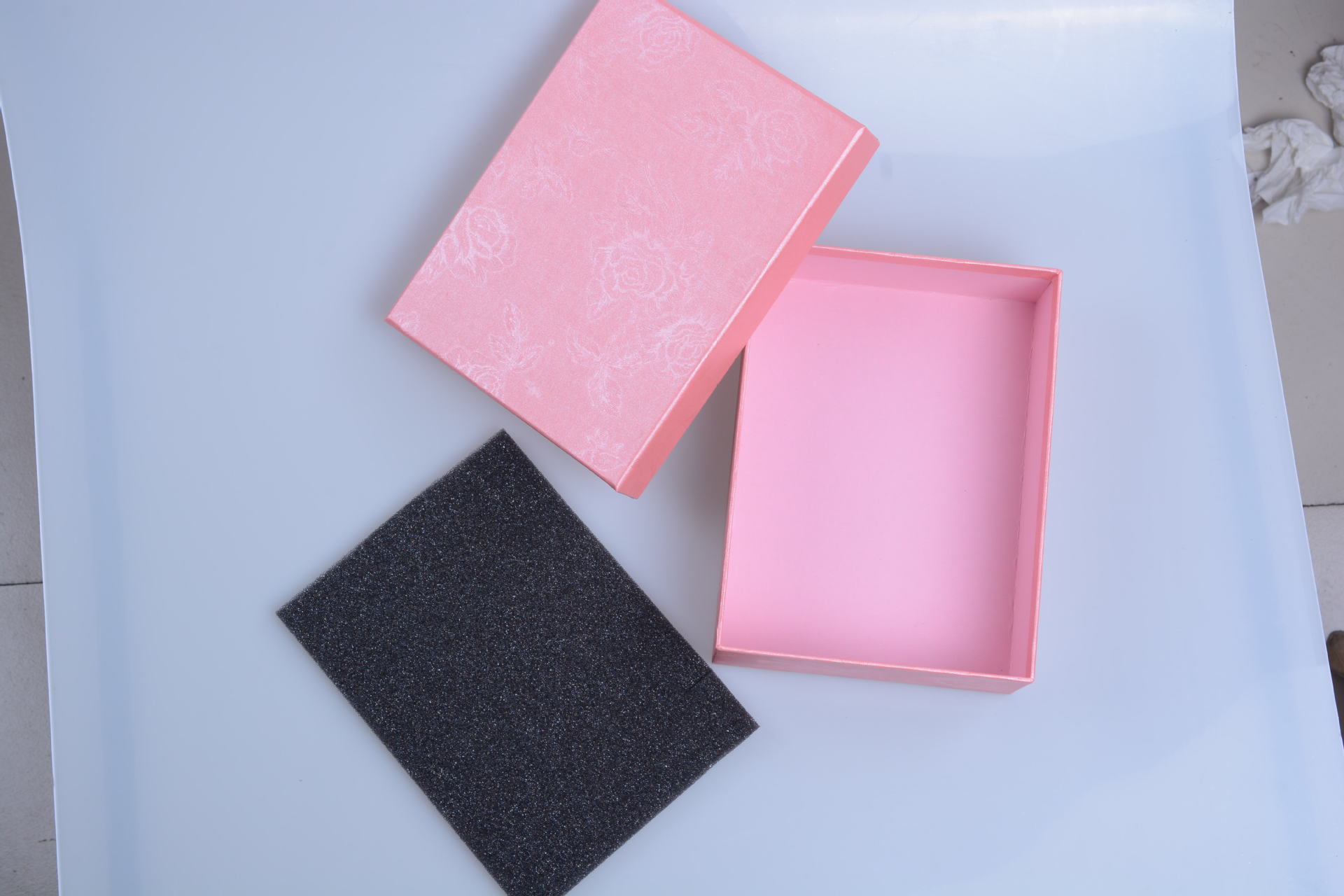 拍下改价 多个尺寸粉色印花包装盒子新娘饰品盒皇冠套链首饰礼盒