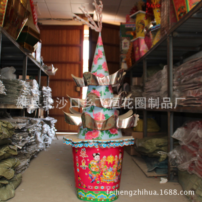 新款上市【恭喜发财】雄县飞恒殡葬用品纸扎纸活批发