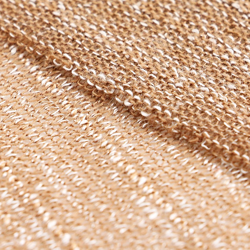 长竹节平纹面料 时尚春夏针织粗针竹节平纹布 针织竹节网布 880