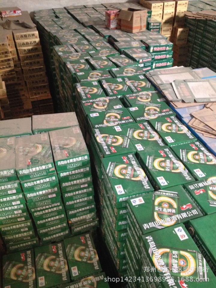 夜场ktv酒水专供 听装 青岛山水原生态啤酒 1-24-330ml 量大从优