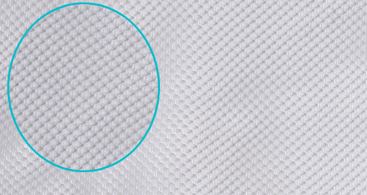 纺织面料55d长丝小四角网 白色涤纶网布 运动服里布