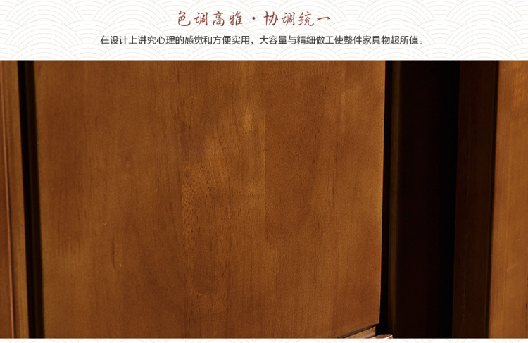 【林德佳】衣柜实木橡木推拉门木质现代中式衣橱白色橱柜定制移门衣柜厂家
