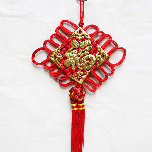 福字中国结 大号中国结挂件批发 春节喜庆手工艺品 双线结贴福