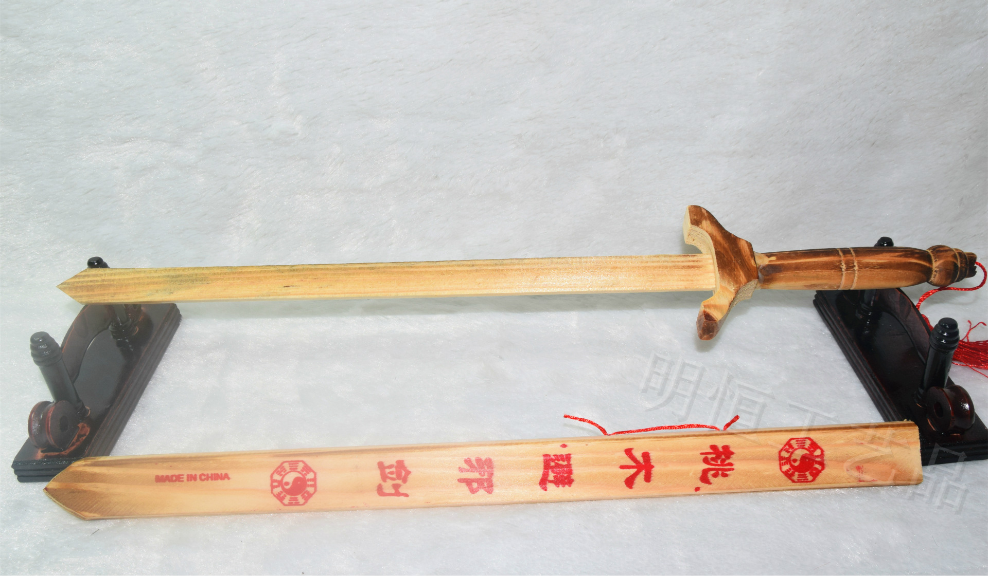 批发木质工艺品木剑倚天剑仿桃木剑 未开刃刀剑儿童玩具