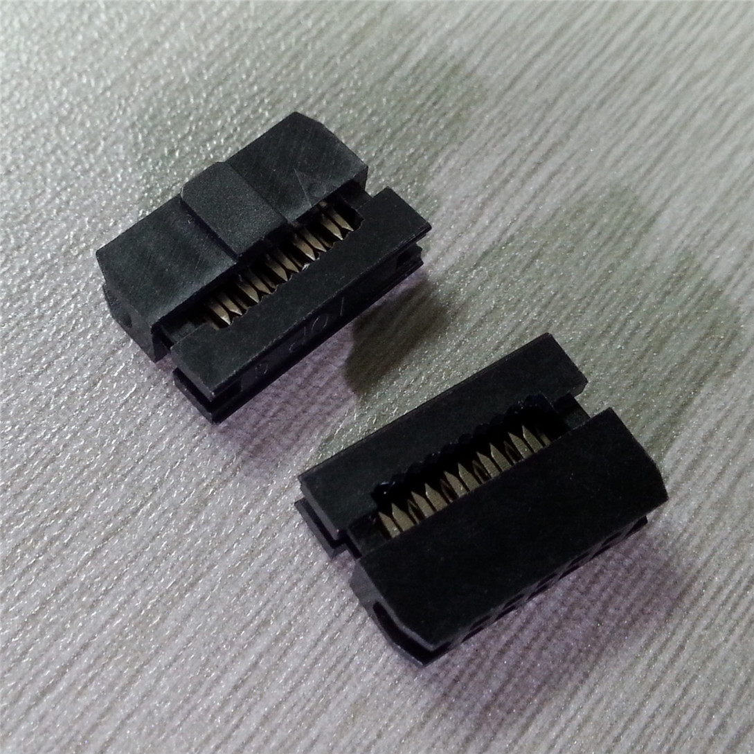 0间距10p压接idc排线插头 优质2.0间距10p压接idc排线插头