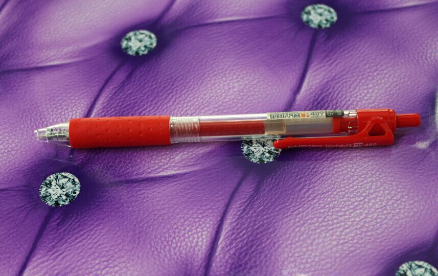 正品爱好489中性笔红色碳素笔水笔 厂家直销 批发