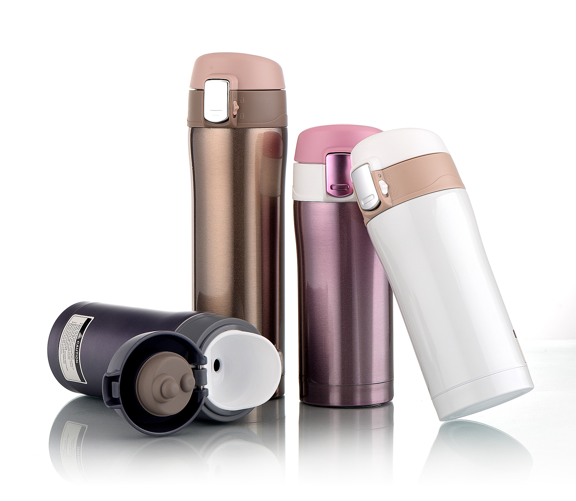 厂家直销不锈钢真空保温杯弹跳杯定制水杯印