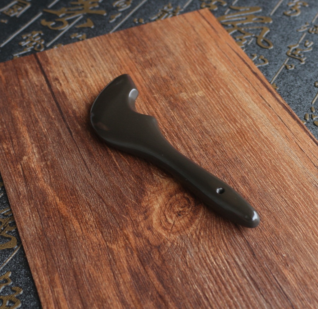 泗滨玄黄砭石拨筋棒面部眼部刮痧片刮痧板穴位按摩经络笔