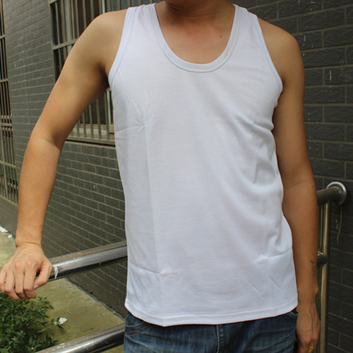 白背心 夏季运动速干白背心厂家直供正品配发跨栏背心