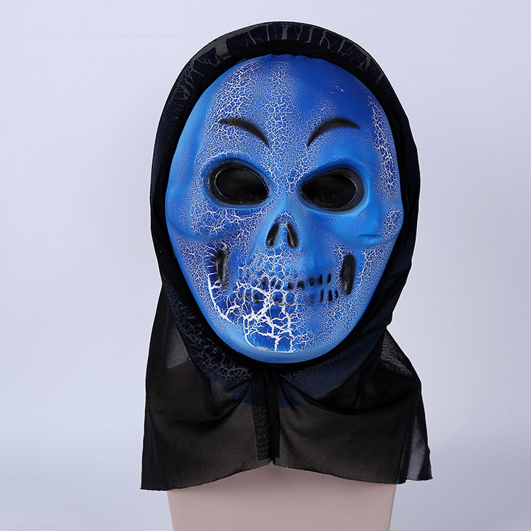 新款万圣节派对化妆舞会整人鬼脸惊声尖叫微笑骷髅鬼面具厂家直销