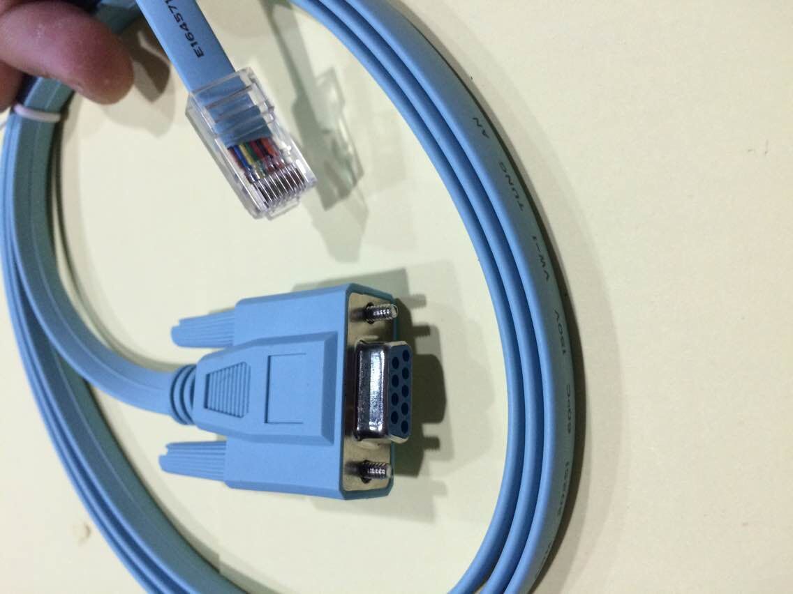 思科cisco 华为console线 rj45转rs232线串口9孔 db9转串口线网线