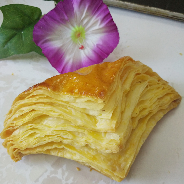 朋宗食品 10*10cm正方形千层酥皮 半成品点心 速冻食品 160片/箱