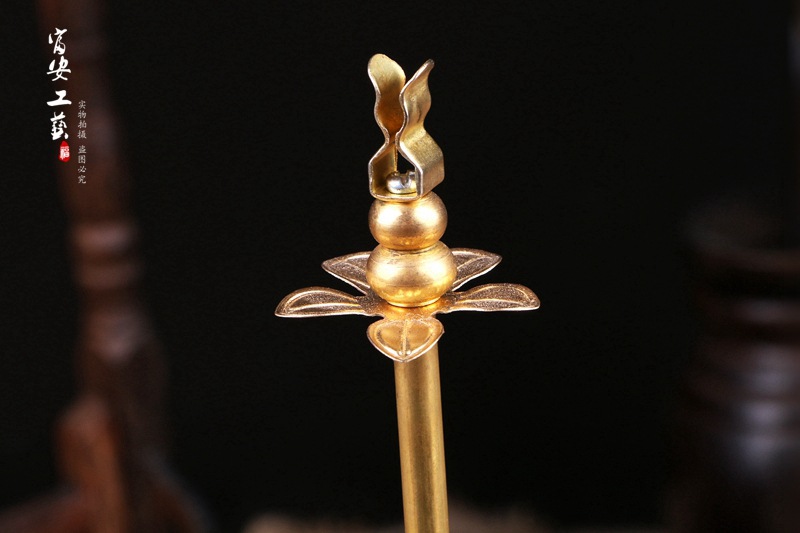 佛教用品 盘香架 金色合金三鱼建议香架 熏香架 台式香架 批发