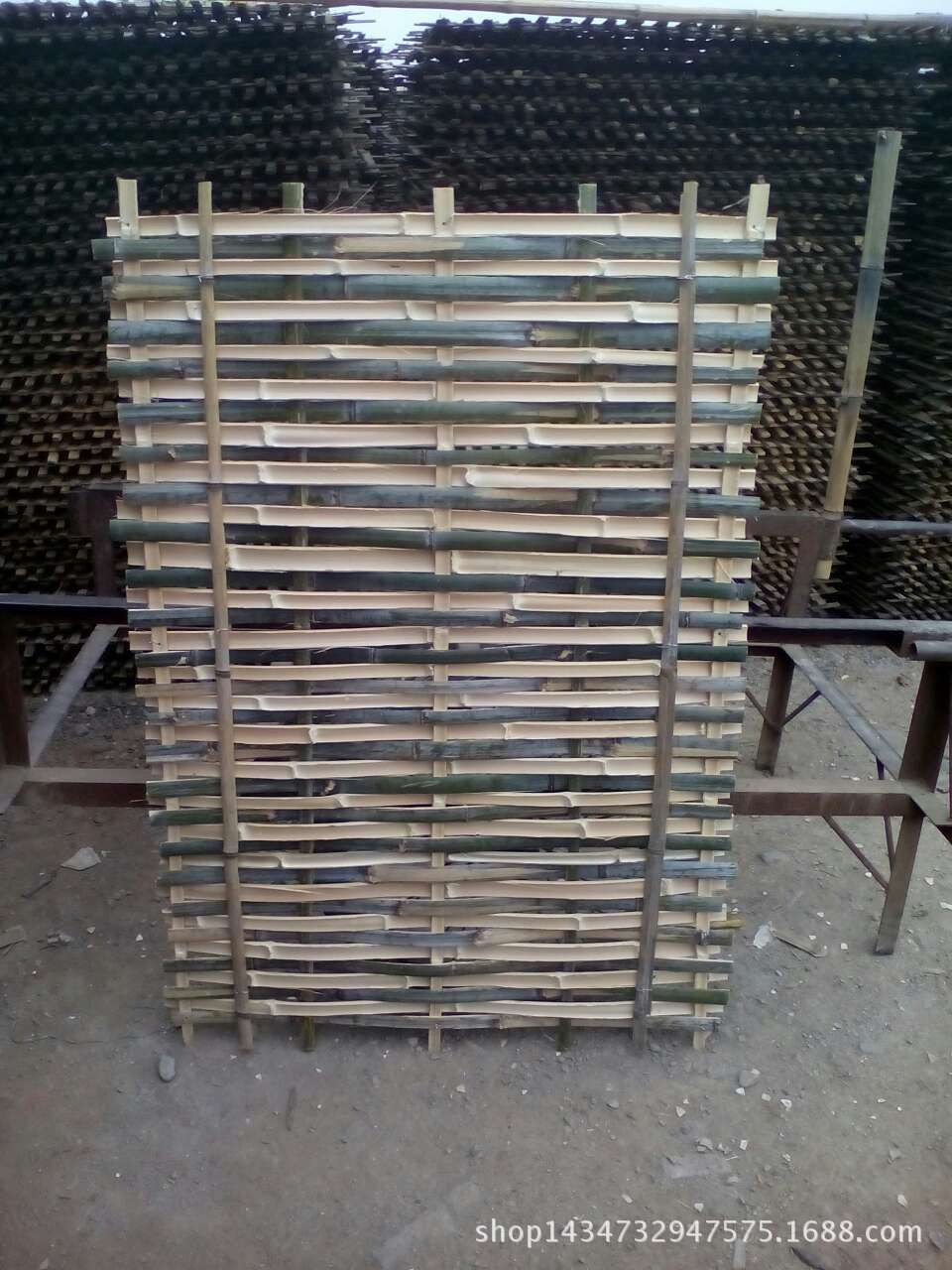 供应脚手片 竹跳板 竹笆0.8x1.38米 铁丝 压条加固型 可定制
