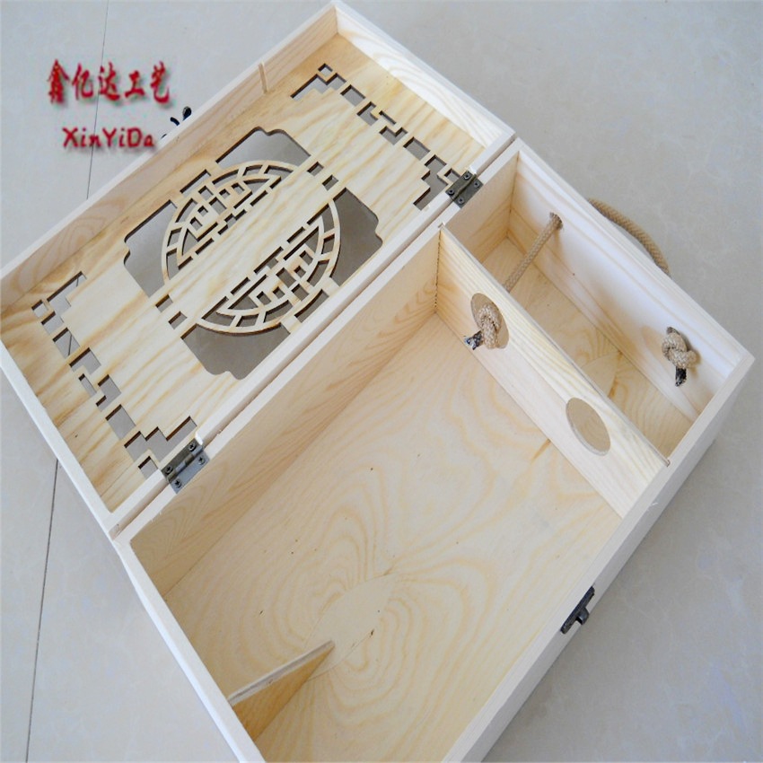 白酒包装盒_曹县酒盒厂家常年批发实木镂空白