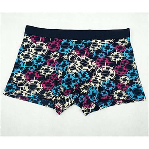 外贸品牌男士时尚印花舒适平角内裤jk048