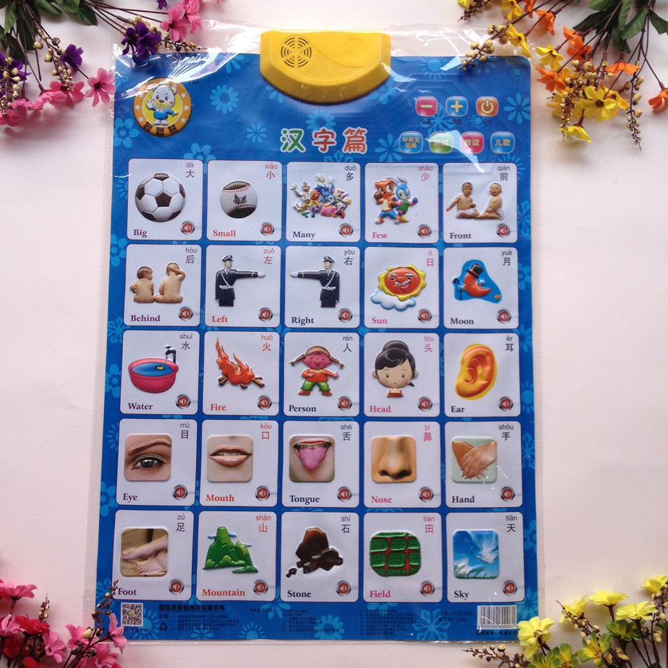 聪聪熊有声挂图 凹凸发声婴幼儿教具 儿童早教益智玩具 厂家直销
