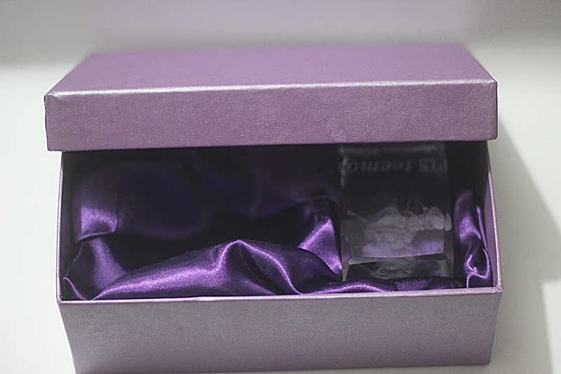 水晶星座礼盒 礼品盒 内雕玫瑰花礼盒 礼物定做