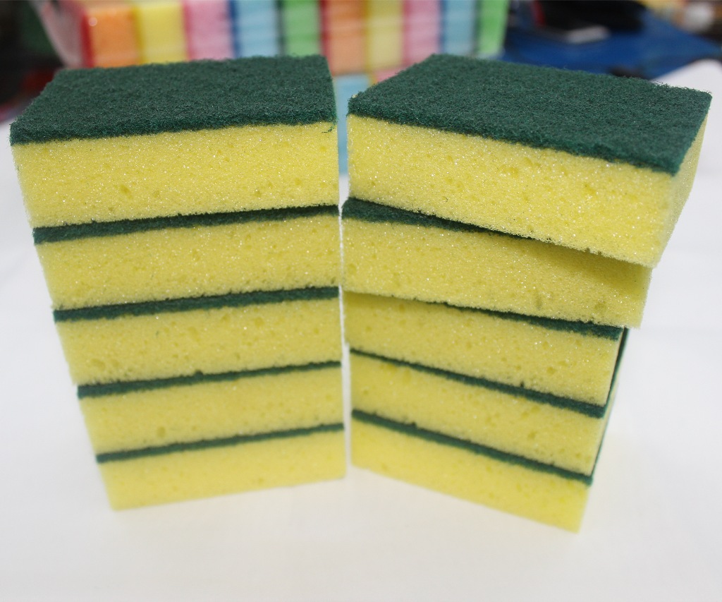 Dishwashing Sponge Kitchen Supplies Brush Bowl Scouring Sponge Household Cleaning Stove Rag High Density Spong Mop