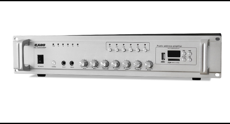 cabo/加宝 pa-usb650w6p 专业背景音乐功放 650w六分区定压功放机