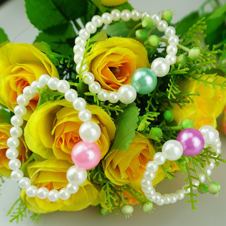 款式一 产品货号:yf61540-6 产品描述:七彩珠150克/桶 18桶一展示盒