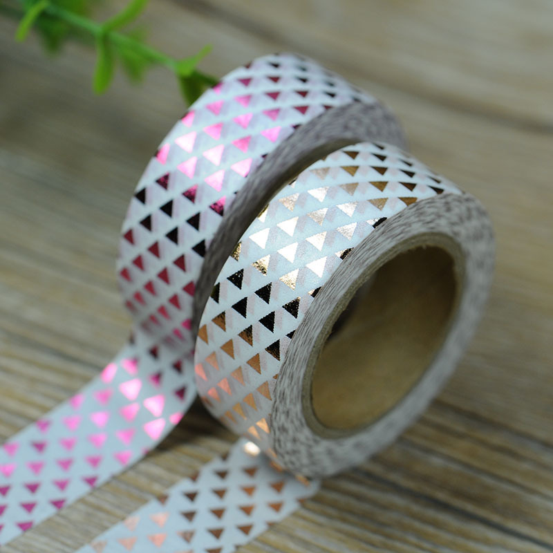 bt62 三角形 烫金和纸胶带 1.5cm*10m 速卖通货源