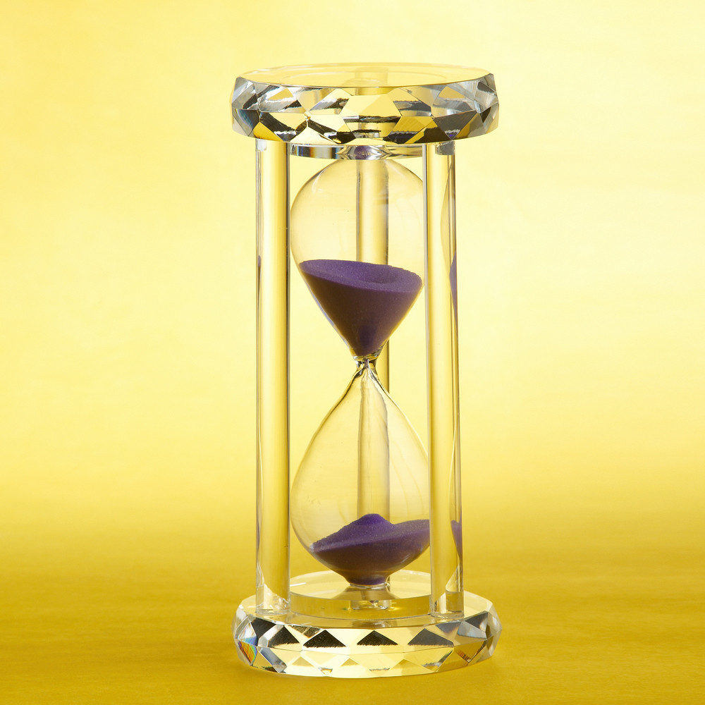 创意工艺品 时光水晶沙漏计时器 毕业礼品办公室礼品批发水晶沙漏