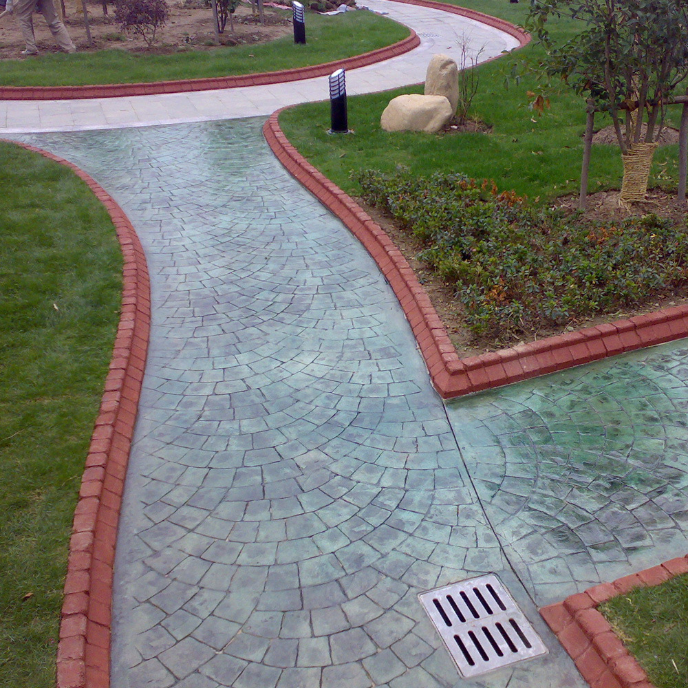 厂家批发直供压花(纹)路面|压模地坪模具 款式新颖多样