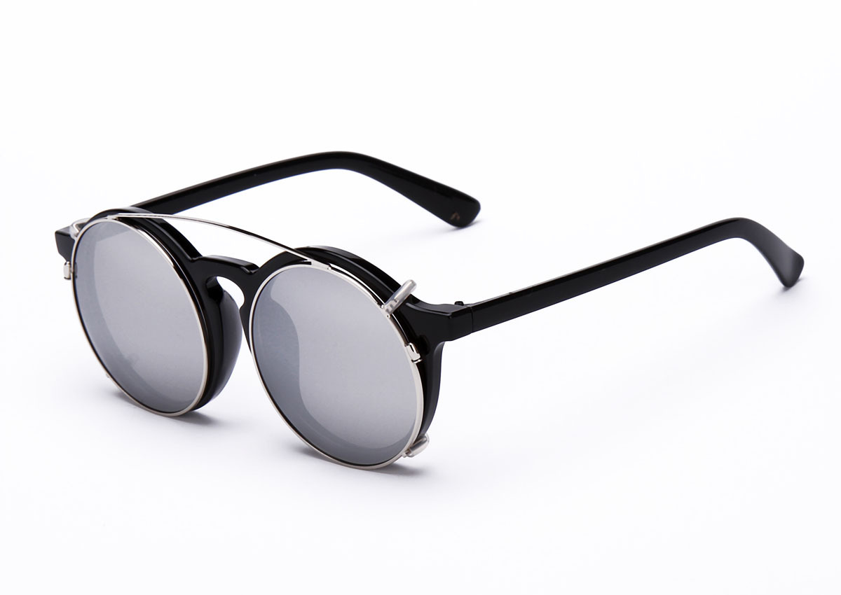 2015新款女士双镜片太阳镜 时尚套镜防紫外线眼镜 潮墨镜s15094