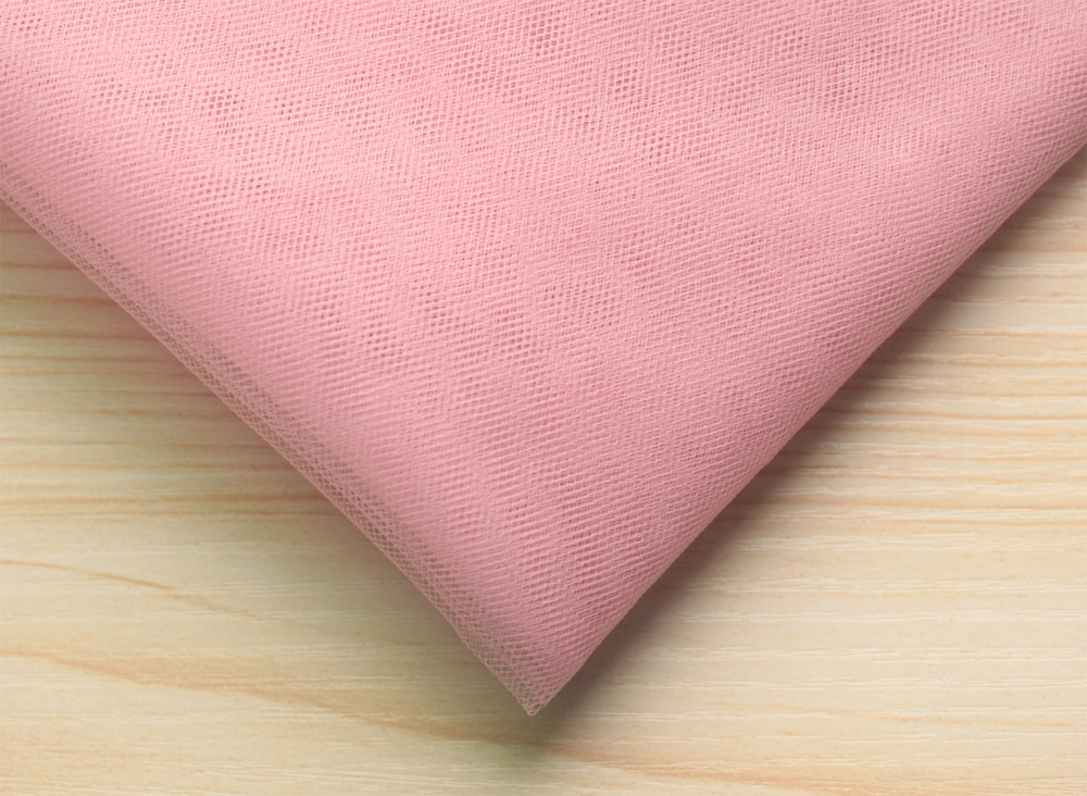 优质针织面料 20d锦纶单线美国网 菱形网眼布 12g/? 36号粉红