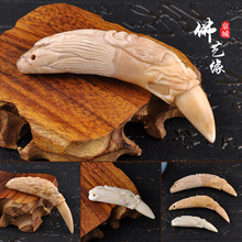 骆驼牙雕刻龙挂件吊坠仿虎牙仿大猫牙 配件