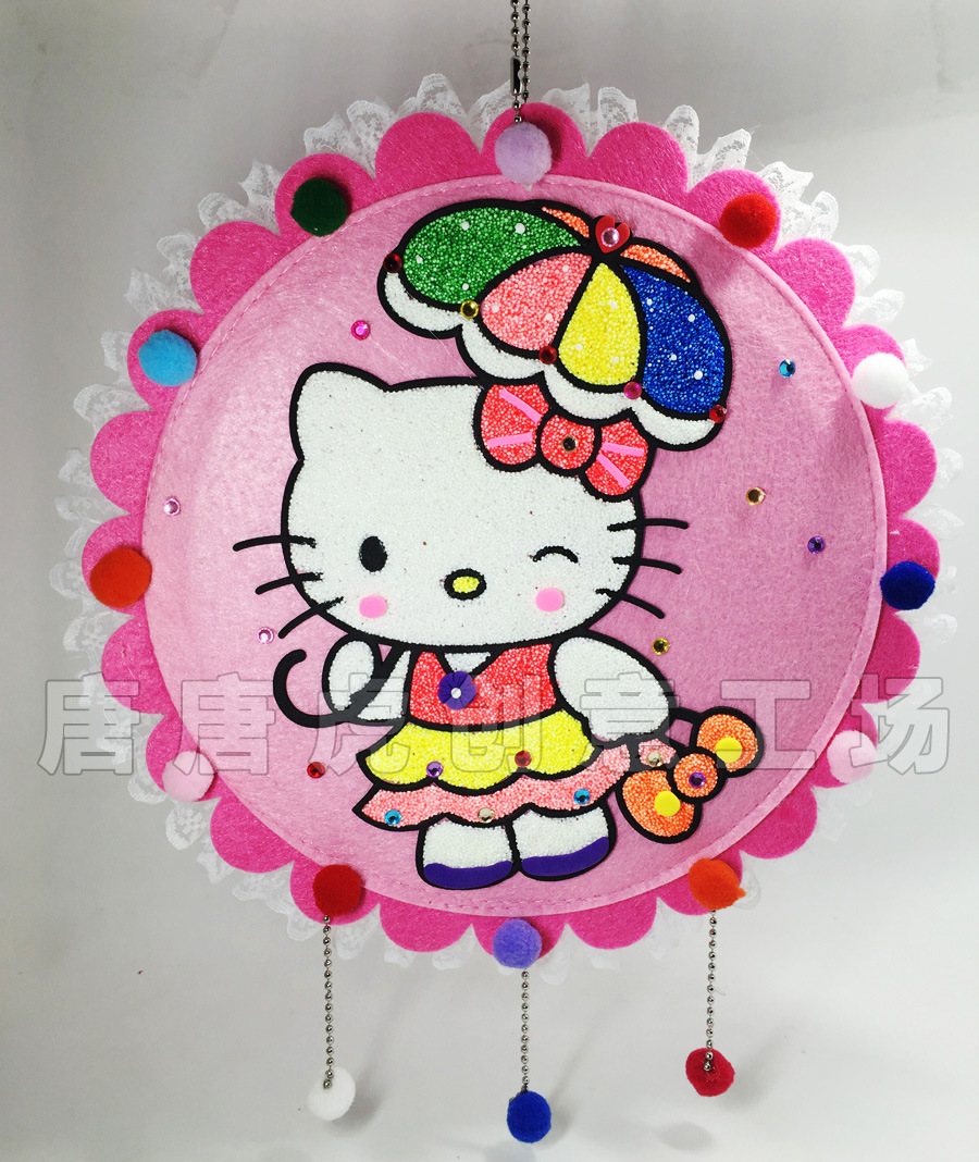 唐唐虎儿童手工diy布艺画珍珠泥画粘土画雪花泥彩泥